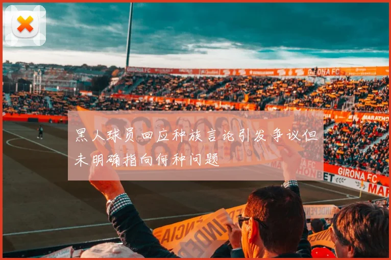 黑人球员回应种族言论引发争议但未明确指向何种问题